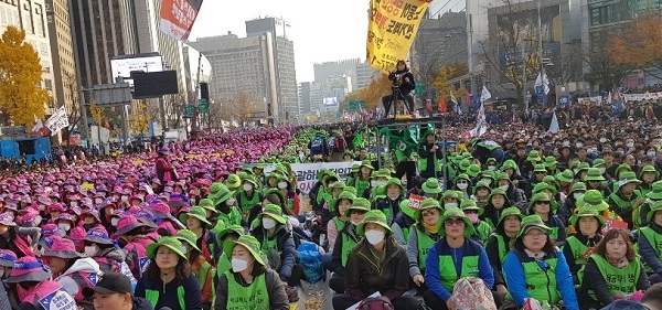2018년 전국노동자대회(박석운)