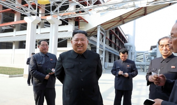 북한 조선중앙통신이 제공한 1일 자 사진.