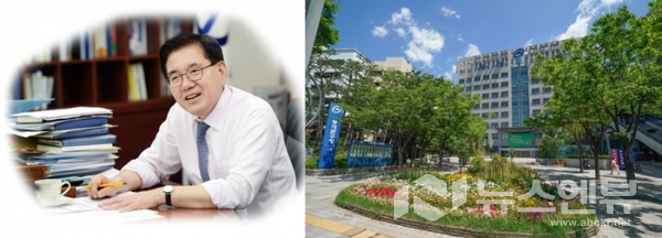 사진은 동대문구청(유덕열 구청장)과 동대문구청 전경이다./제공=(동대문구청)