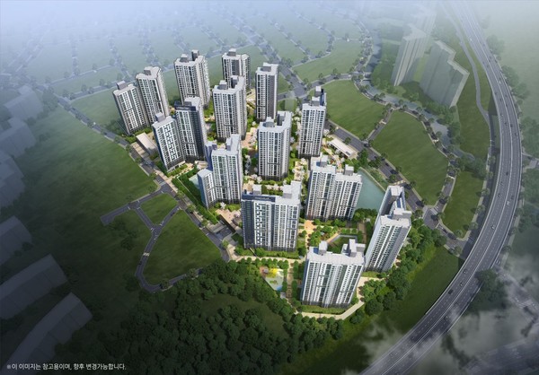 포스코건설, 경남 '더샵 거제디클리브' 조감도. 사진/포스코건설