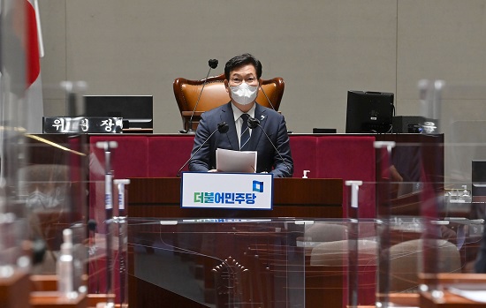 송영길 더불어민주당 대표는 16일~17일 국회 의원회관 제2로비에서 '2021 개성공단 우리기업 상품전시회'를 개최한다.  사진/ 뉴시스 제공