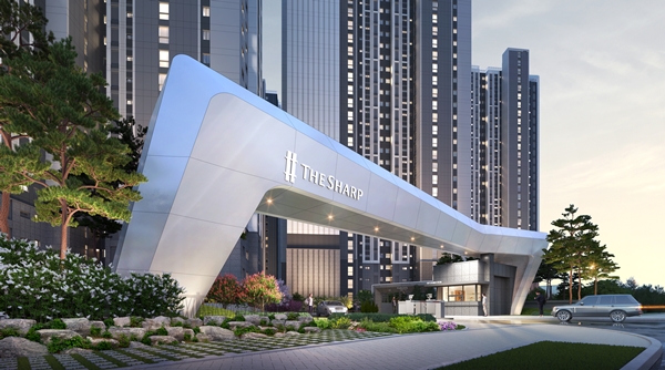 '더샵 아르테' 주출입구 투시도  /  포스코건설 제공