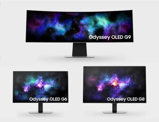 삼성전자가 게이밍 모니터 '오디세이 OLED' 신제품 3종 공개했다. / 사진 = 삼성전자