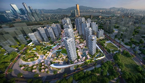 노량진1구역 오티에르 동작 조감도. / 사진 = 포스코이앤씨 제공