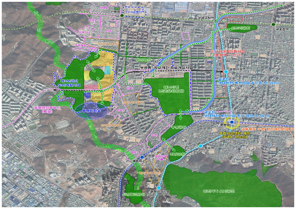 캠프마켓 거점공원·녹지네크워크 구축 제공/ 인천시