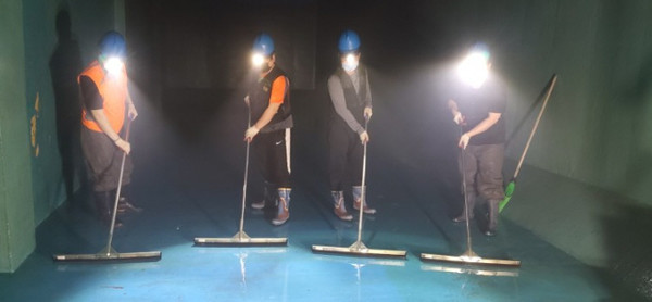 배수지 청소작업/사진 고양시