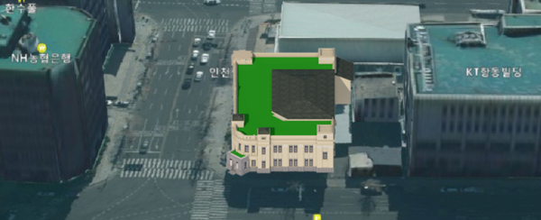 (구)인천우체국 복원 전․후 조감도(전)/사진 인천시