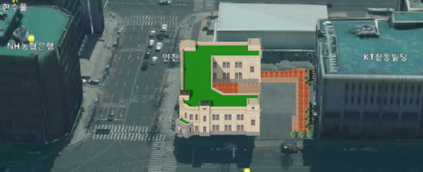 (구)인천우체국 복원 전․후 조감도(후)/사진 인천시