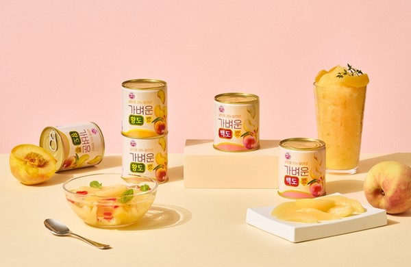 오뚜기 신제품  '가벼운 황도·백도' 출시 /  사진 = 오뚜기