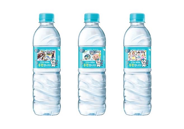 농심 백산수 소아암 환아 희망라벨 제품 이미지 / 농심 제공