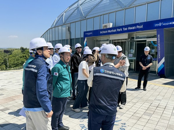 집중안전점검 현장점검 모습   사진  / 인천시