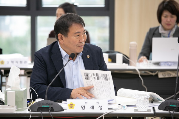 명재성 도의원, 검사ㆍ분석결과 신뢰도 제고 위해 노력해야