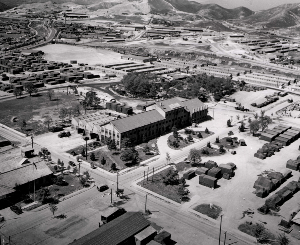 1957년 5월 22일 _ 애스컴 시티 제55보급창 사령부 일대 항공사진(RG 319 SC 540086) 제공/ 인천시