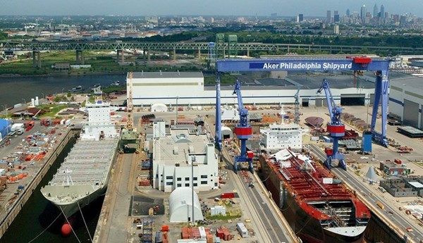 미국 필라델피아에 위치한 필리 조선소(Philly Shipyard) 전경 / 사진 = 한화그룹 제공