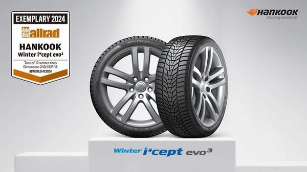 한국타이어, '윈터 아이셉트 에보3' 전문지 평가서 '최고 등급' 획득 / 사진 = 한국타이어 제공