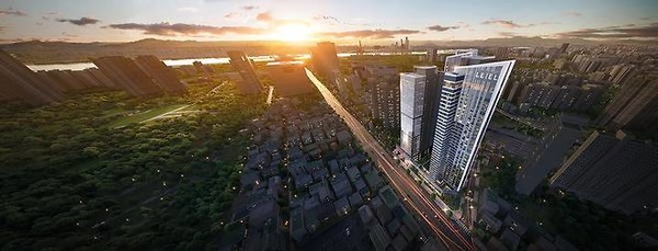 롯데건설의 신용산역북측 제1구역 특화 설계 조감도. / 사진 = 롯데건설