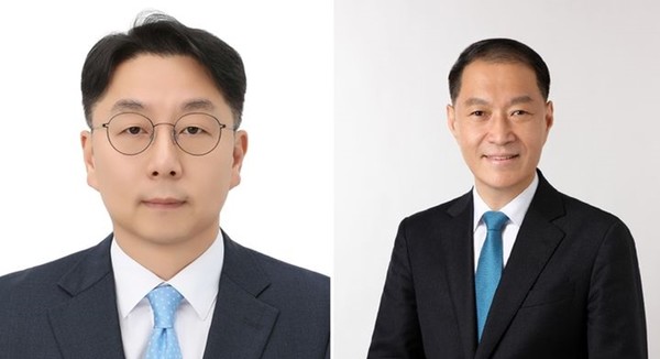 동원산업 사업부문 대표이사로 내정된 박상진(53·左) 부사장과 스타키스트(StarKist) 대표이사로 자리를 옮긴 민은홍(55·右) 사업부문 대표이사. / 사진 = 동원그룹 제공