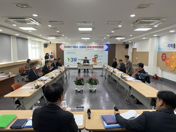 2024년 제6회 고양시 규제개혁위원회/ 사진 고양시