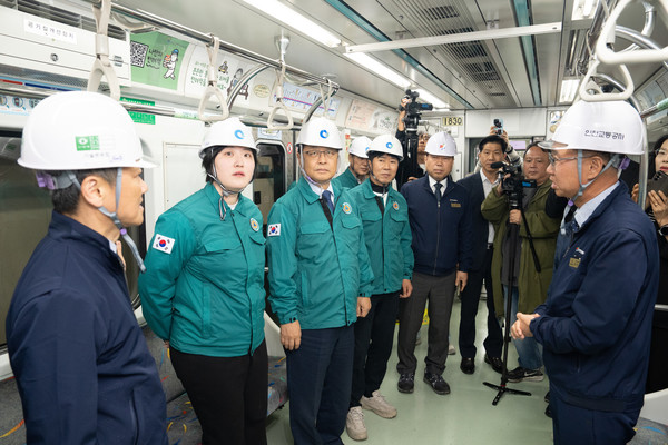인천시의회 건교위, 인천도시철도1호선 검단 연장선 현장 점검/ 사진 인천시의회