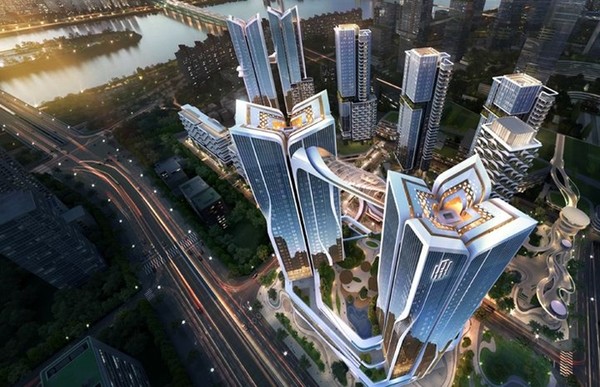 포스코이앤씨 오티에르 용산 스카이브릿지.  / 사진 = 포스코이앤씨 제공