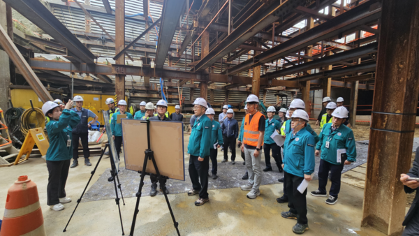 숭인지하차도 및 연결도로공사 현장방문 사진/ 인천시