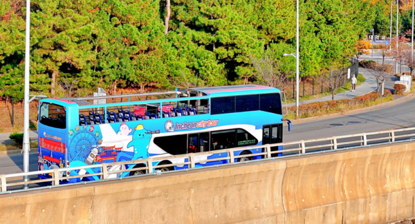 인천시티투어 바다노선 2층버스/ 사진 인천시