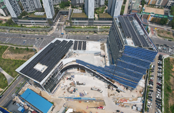 루원복합청사 현장사진(‘25.6.기준 공정률85%)