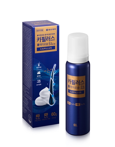 동아제약은 폼 타입 탈모치료제 '카필러스 폼에어로솔'을 출시했다. / 사진 = 동아제약 제공
