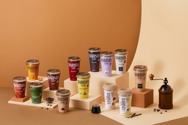 매일유업 바리스타룰스의 RTD 컵커피 리뉴얼 제품 라인업. / 사진 = 매일유업 제공