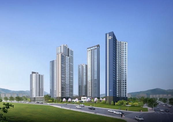 두산위브 더센트럴 도화 투시도. = 두산건설 제공