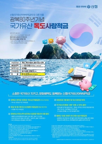 신협중앙회가 광복 80주년을 맞아 '국가유산 독도사랑적금'을 출시했다. / 포스터 = 신협중앙회 제공