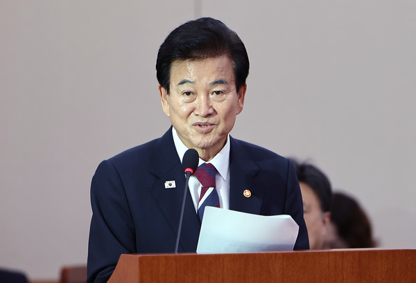 정동영 통일부 장관이 지난 20일 오전 서울 여의도 국회 외교통일위원회 전체회의에서 발언하고 있다.   사진/뉴시스