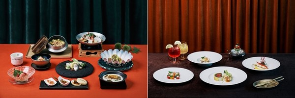 (좌)슈치쿠 '계절 특선', (우)터치더스카이 '셰프 스페셜' / 사진 = 63레스토랑 제공