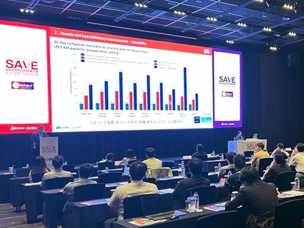 JW중외제약은 지난달 30일부터 이틀간 인천 중구 소재 네스트호텔에서 고용량 철분주사제 '페린젝트(성분명 페릭 카르복시말토즈)'의 'SAVE 심포지엄'을 개최했다. / 사진 = JW중외제역 제공