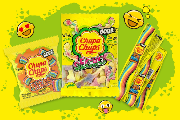 츄파춥스 사워 젤리 3종. / 사진 = 농심 제공